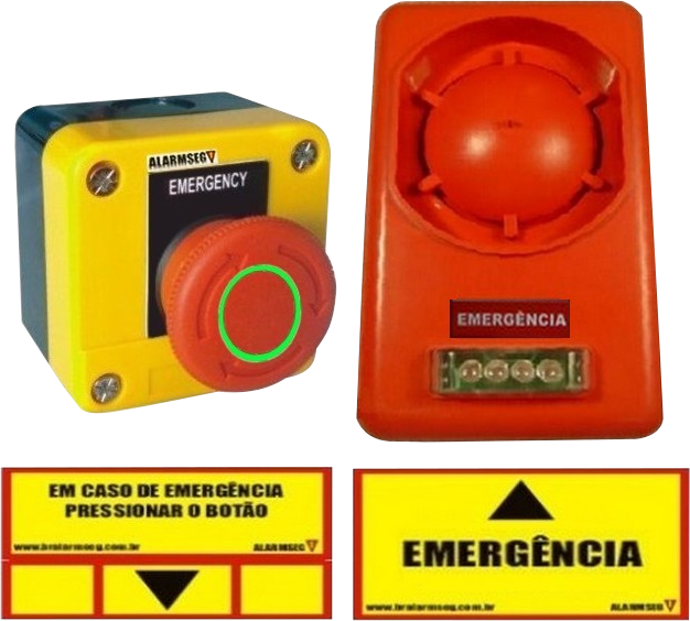 ALARME DE EMERGÊNCIA SEM FIO ALARMSEG